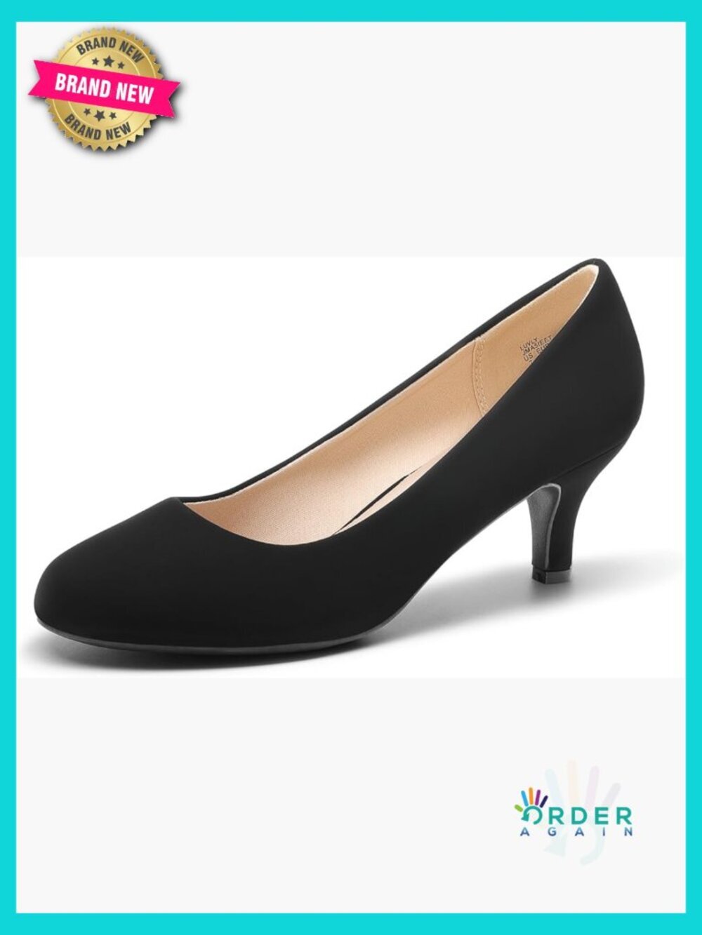 Classic Low Heel Pumps Women's Comfort Round Toe Slip On Dress Shoes